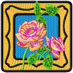 Flowers And Tree Embroidery Design 9